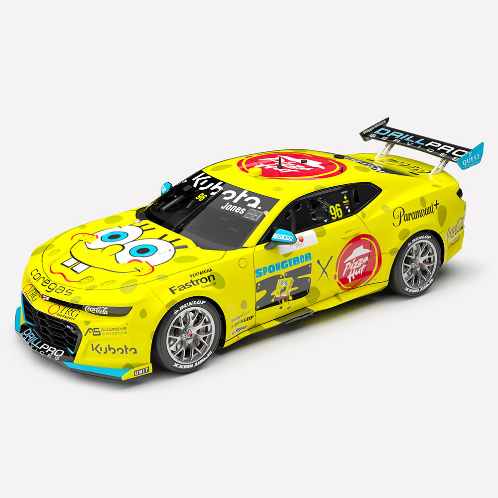 1:43 Brad Jones Racing Pizza Hut #96 SpongeBob SquarePants Chevrolet Camaro ZL1 - 2024 Melbourne SuperSprint (AGP)