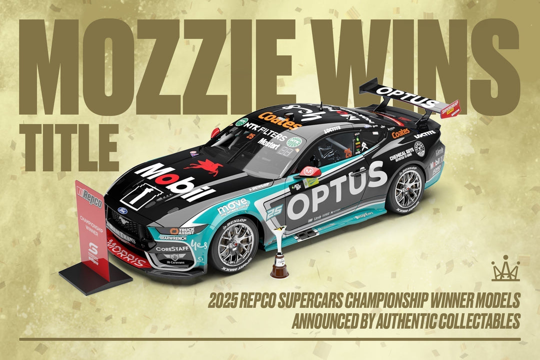 MOZZIE WINS TITLE! 2025 Championship Winner Models Announced by Authentic Collectables!