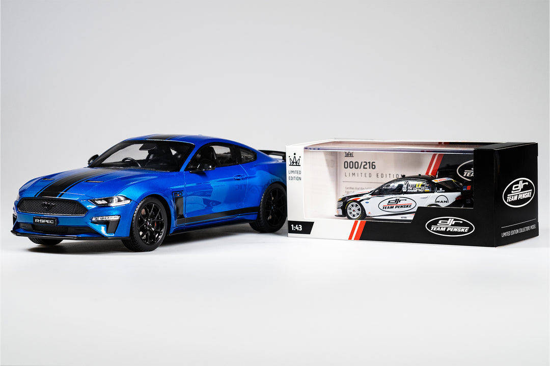 Now In Stock: 1:18 Ford Mustang R-SPEC in Velocity Blue + 1:43 DJRTP 2015 Ambrose/Pye Falcon