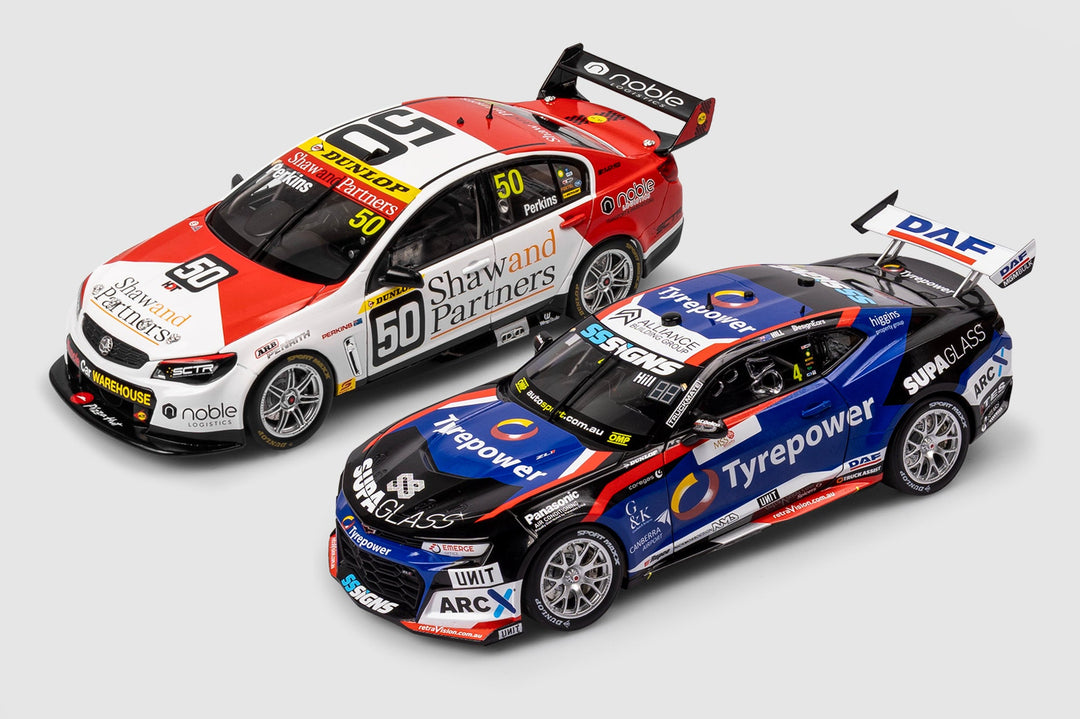 A GM Double: Perkins Retro VF and Hill's Gen3 Camaro Land In 1:18