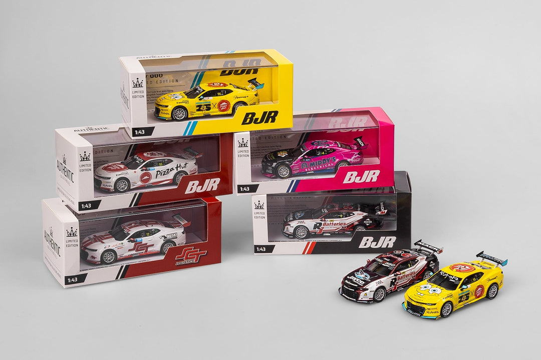 SpongeBob Leads Five New Brad Jones Racing Camaro Arrivals In 1:43 Scale