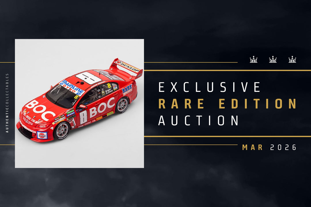 Bidding Now Open For Our 1/1 Penrite Racing #19 Ford Mustang GT + Brad Jones Racing #8 Holden VF Commodore Exclusive Rare Edition Decoration Samples