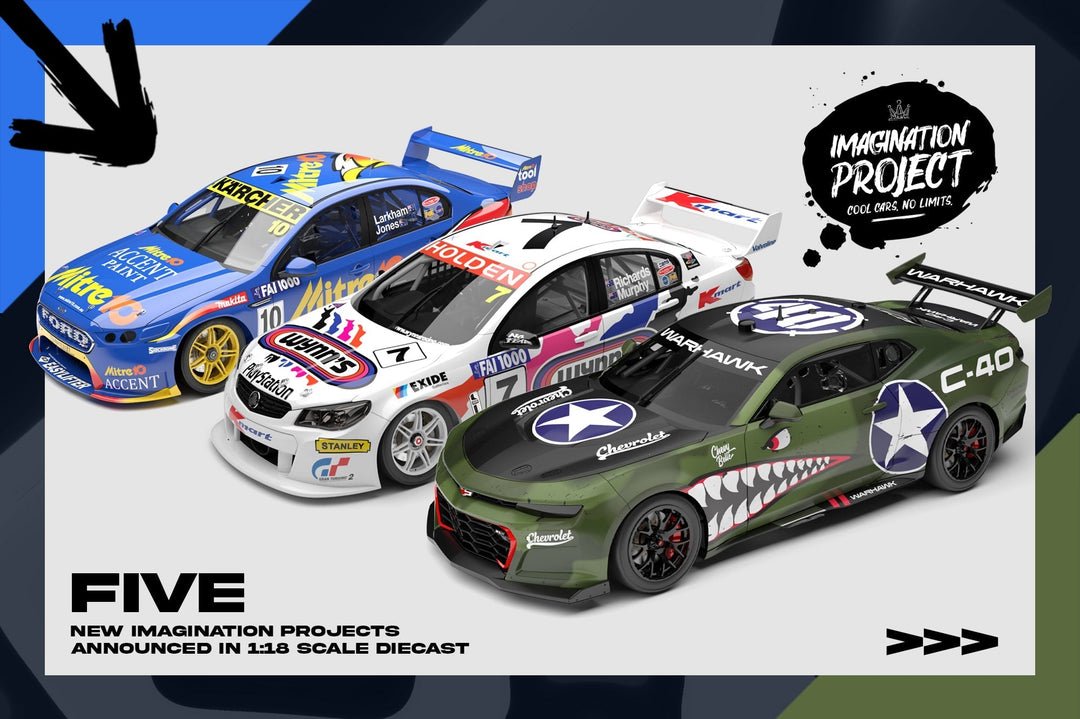 Five New Imagination Projects Announced In 1:18 Scale Die-Cast