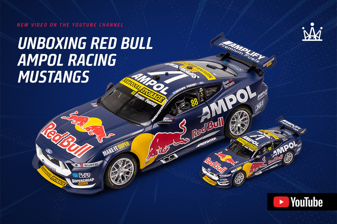 New Youtube Video: A New Era Awaits. Unboxing Our First Red Bull Ampol Racing Mustangs!