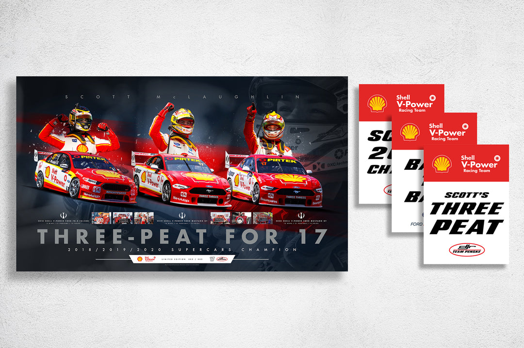 Pre-Order Alert: Shell V-Power Racing Team Three-Peat for 17 Limited Edition Print and Team Poster Triple Set