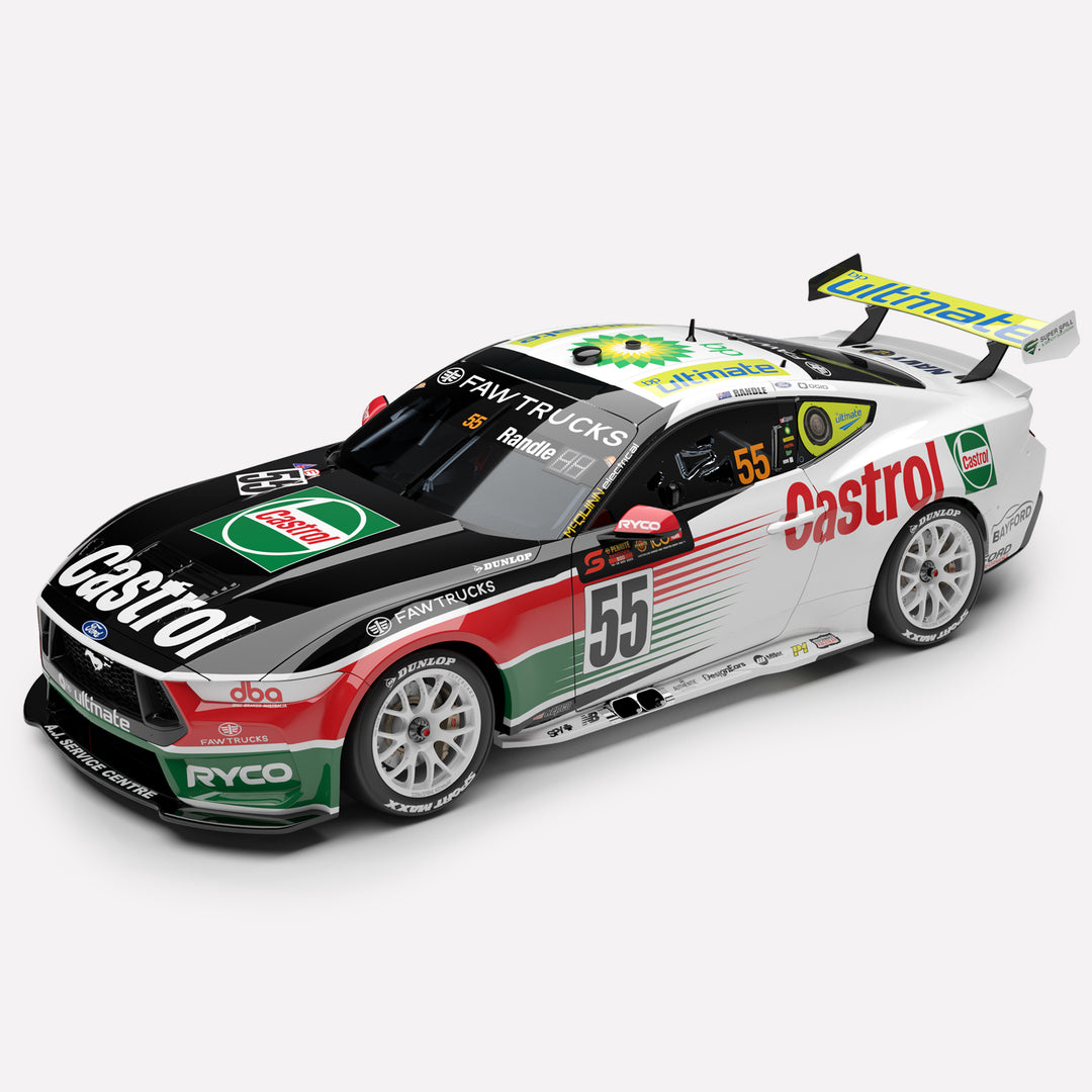 1:43 Tickford Racing #55 Ford Mustang GT 2025 Penrite Oil Sandown 500 Retro Livery Driver: Thomas Randle