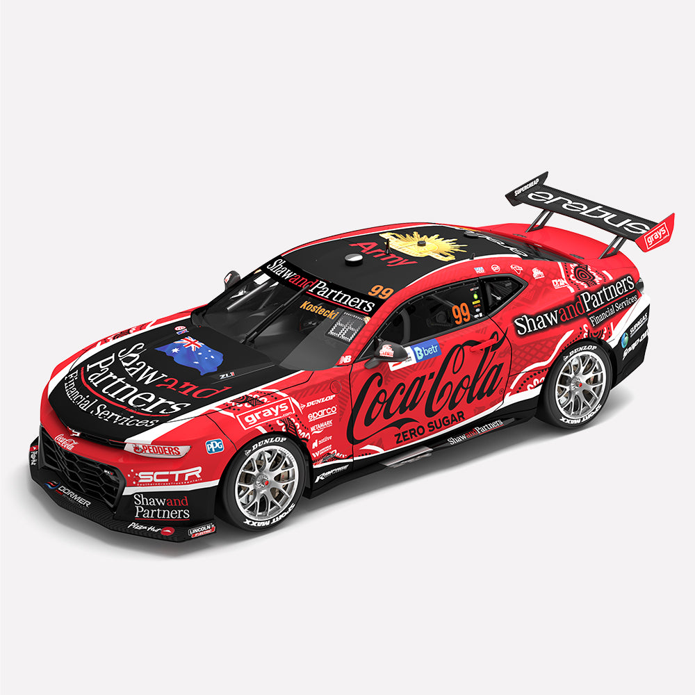 1:43 Coca-Cola Racing By Erebus #99 Chevrolet Camaro ZL1 - 2023 Darwin Triple Crown Indigenous Round