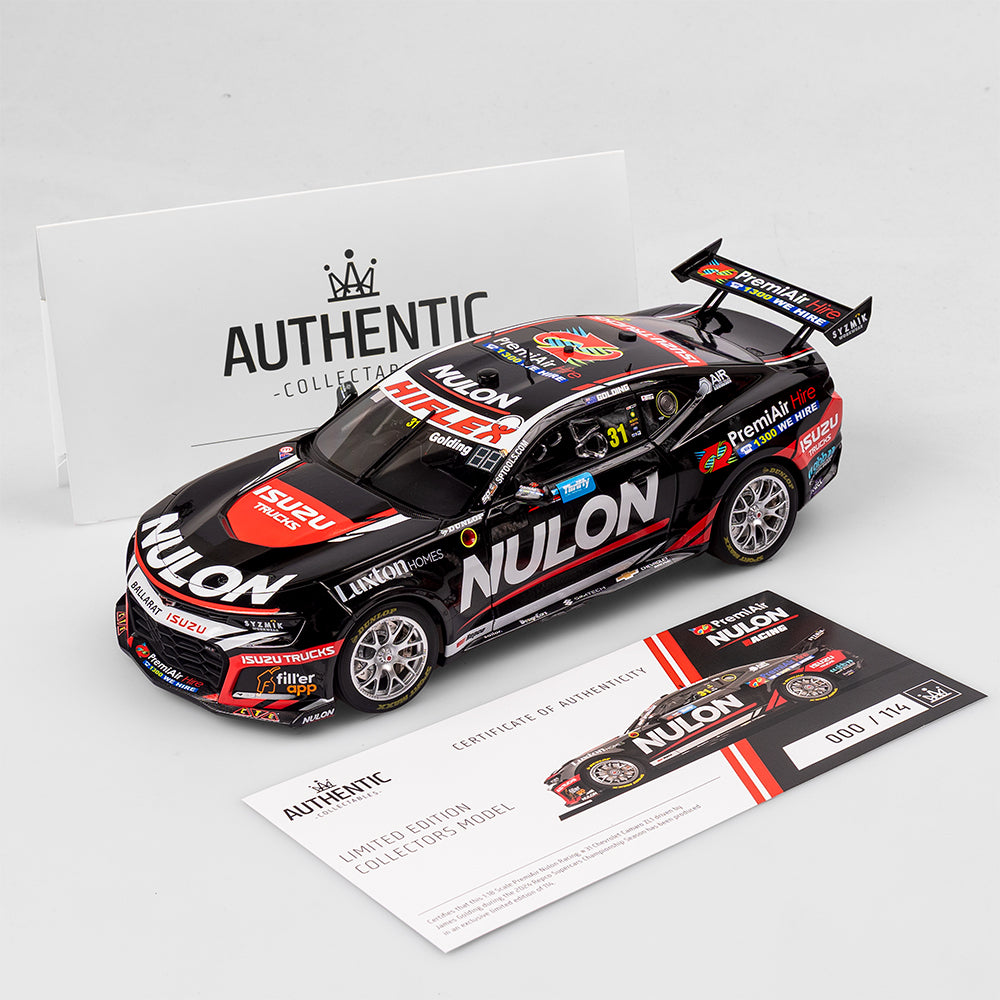 1:18 Nulon Racing #31 Chevrolet Camaro ZL1 - 2024 Supercars Championship Season