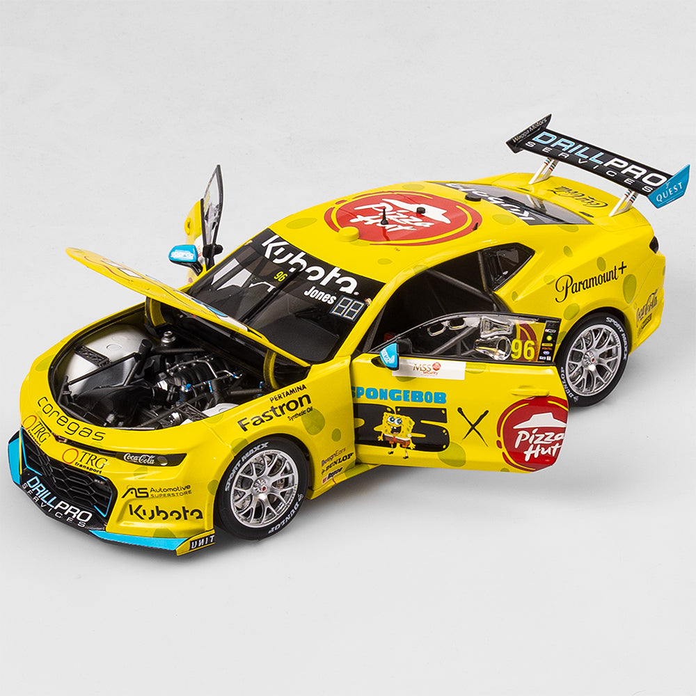 1:18 Brad Jones Racing Pizza Hut #96 SpongeBob SquarePants Chevrolet Camaro ZL1 - 2024 Melbourne SuperSprint (AGP)