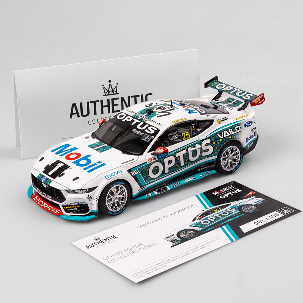1:18 Mobil 1 Optus Racing #25 Ford Mustang GT - 2023 Darwin Triple Crown Indigenous Round