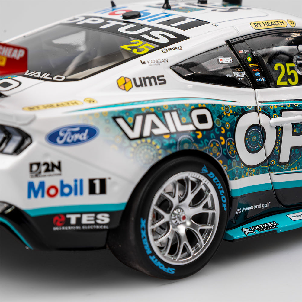 1:18 Mobil 1 Optus Racing #25 Ford Mustang GT - 2023 Darwin Triple Crown Indigenous Round