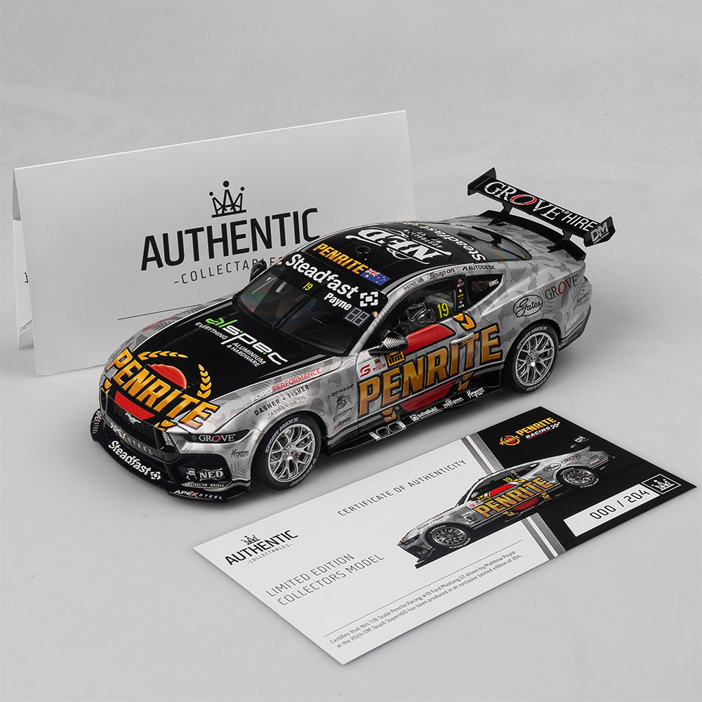 1:18 Penrite Racing #19 Ford Mustang GT - 2024 ITM Taupo Super400 Native Livery