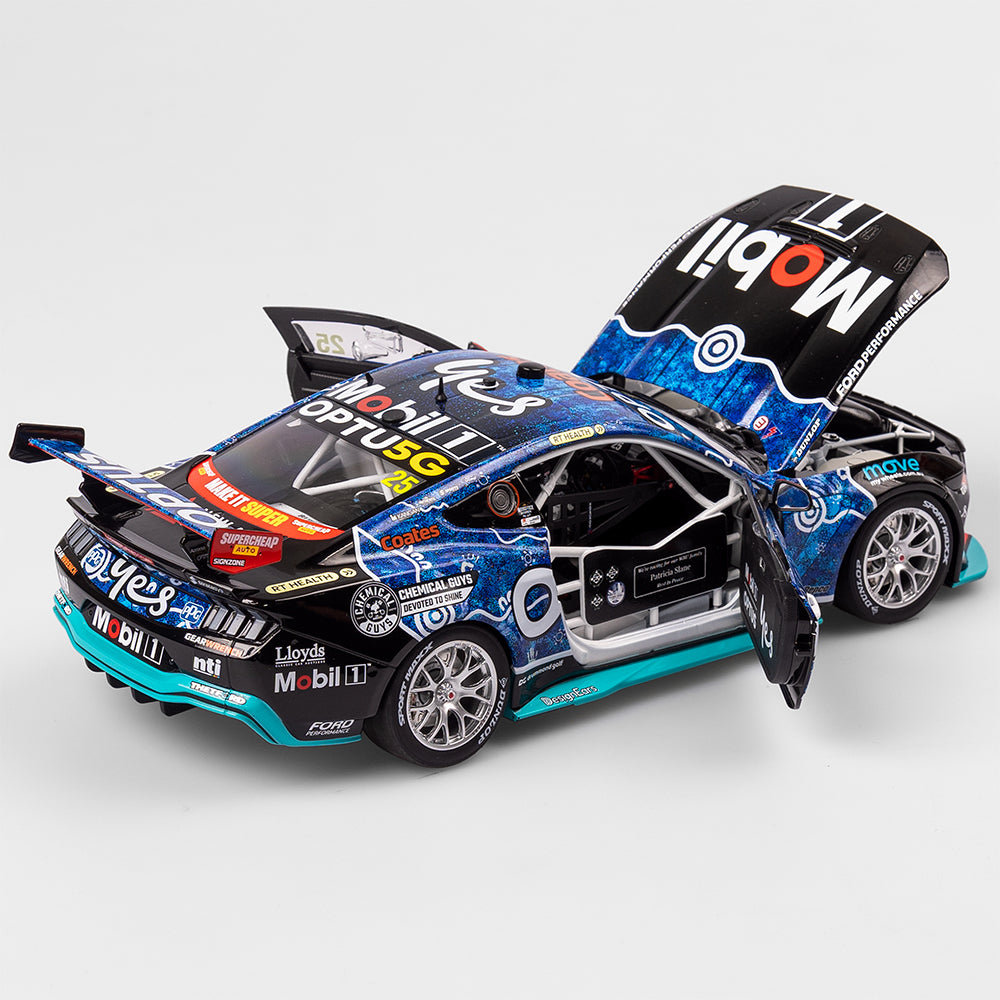 1:18 Mobil 1 Optus Racing #25 Ford Mustang GT - 2024 Townsville 500 Indigenous Livery