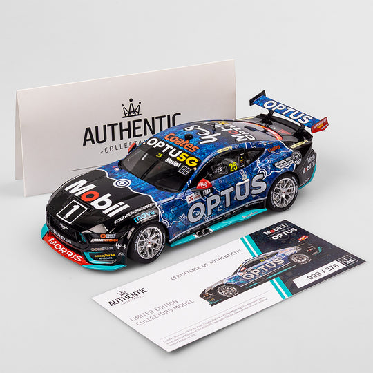1:18 Mobil 1 Optus Racing #25 Ford Mustang GT - 2024 Townsville 500 Indigenous Livery