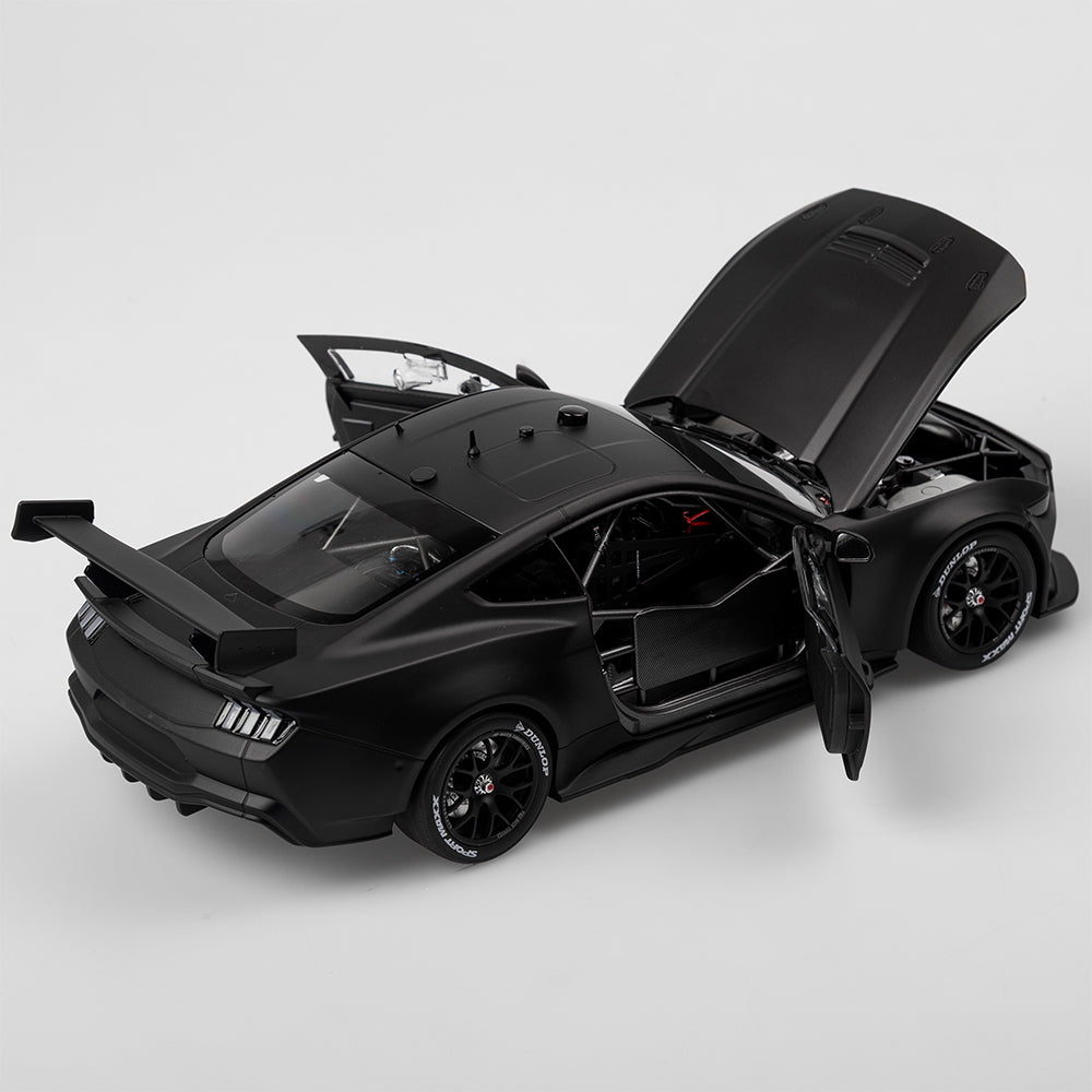 1:18 Plain Body Ford Mustang GT Gen3 Supercar - Matte Black