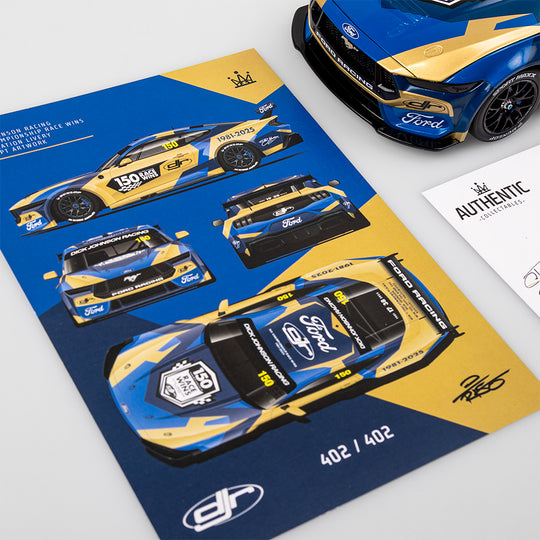 1:18 Dick Johnson Racing #150 Ford Mustang GT - 150 Championship Race Wins Celebration Livery (Signature Edition)