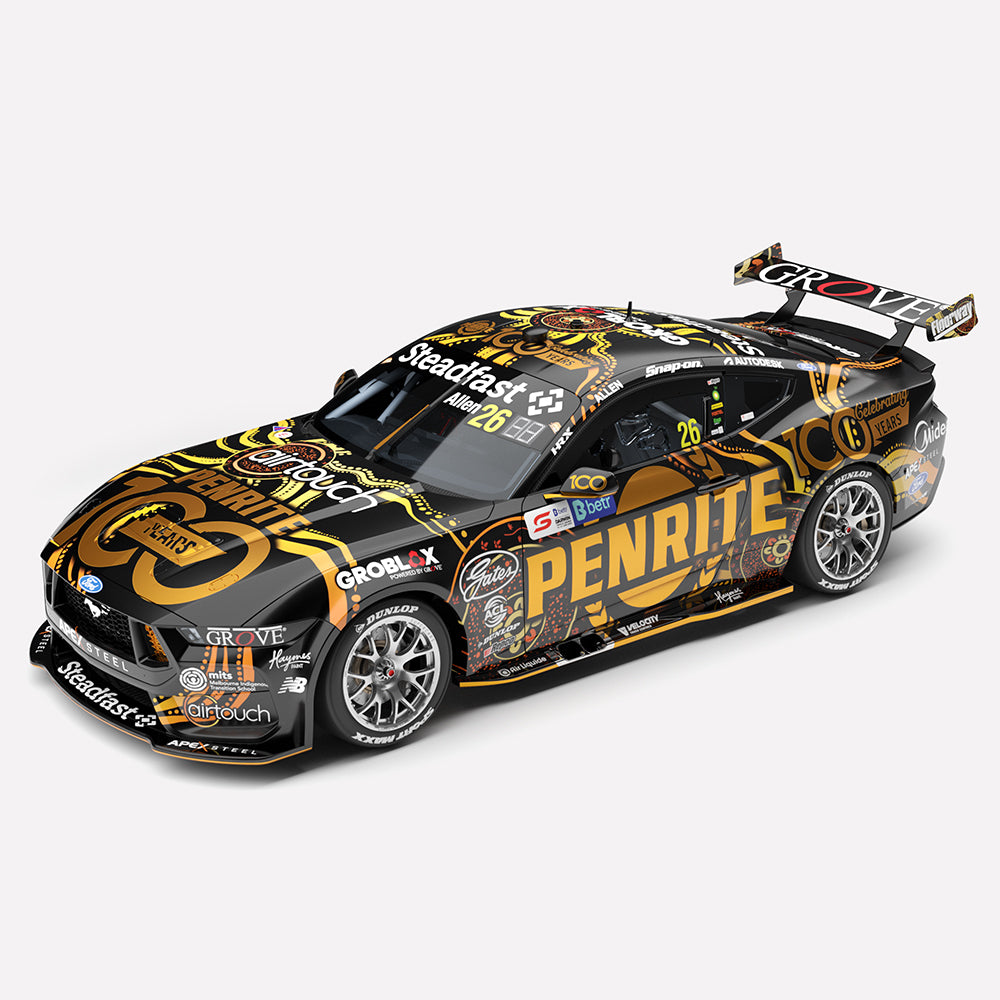 1:43 Penrite Racing #26 Ford Mustang GT - 2026 Betr Darwin Triple Crown Indigenous Round Race 18 Winner