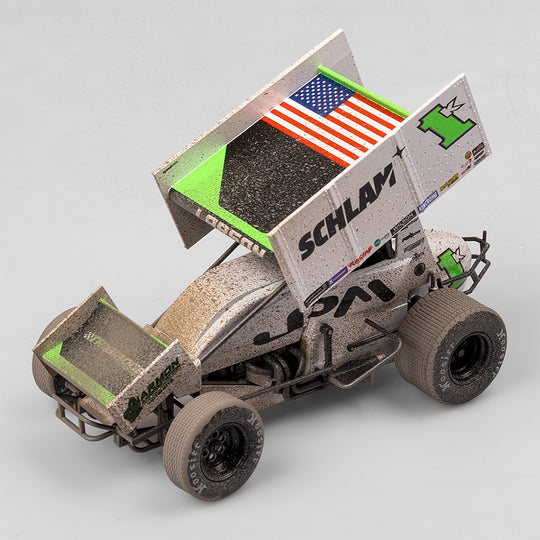 1:18 Scale Jason Pryde Motorsport #1K Sprintcar - 2024 High Limit International Perth Winner - Dirty Version Exclusive (Pre-Order)