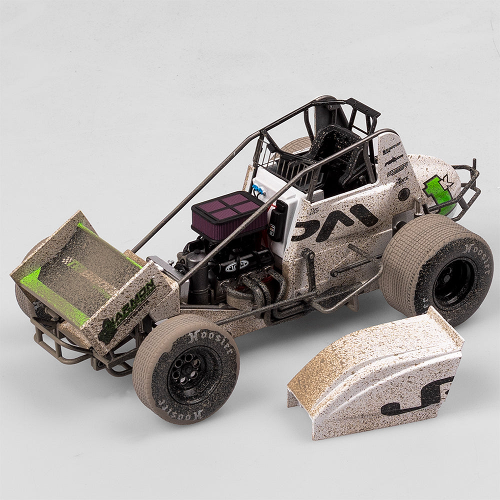 1:18 Scale Jason Pryde Motorsport #1K Sprintcar - 2024 High Limit International Perth Winner - Dirty Version Exclusive (Pre-Order)