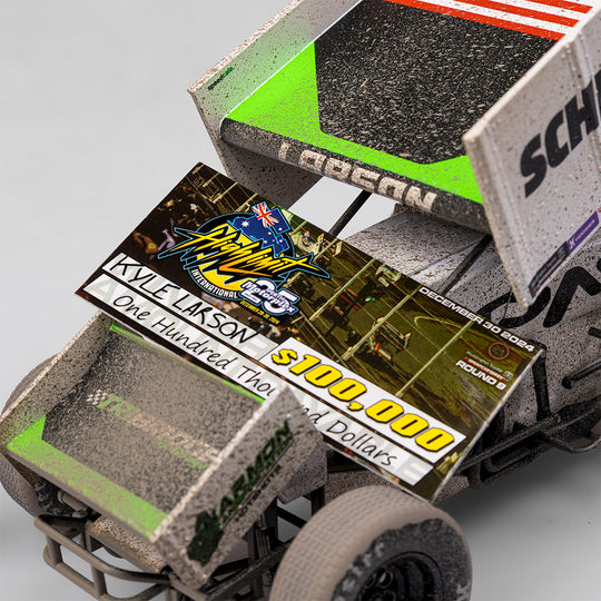1:18 Scale Jason Pryde Motorsport #1K Sprintcar - 2024 High Limit International Perth Winner - Dirty Version Exclusive (Pre-Order)