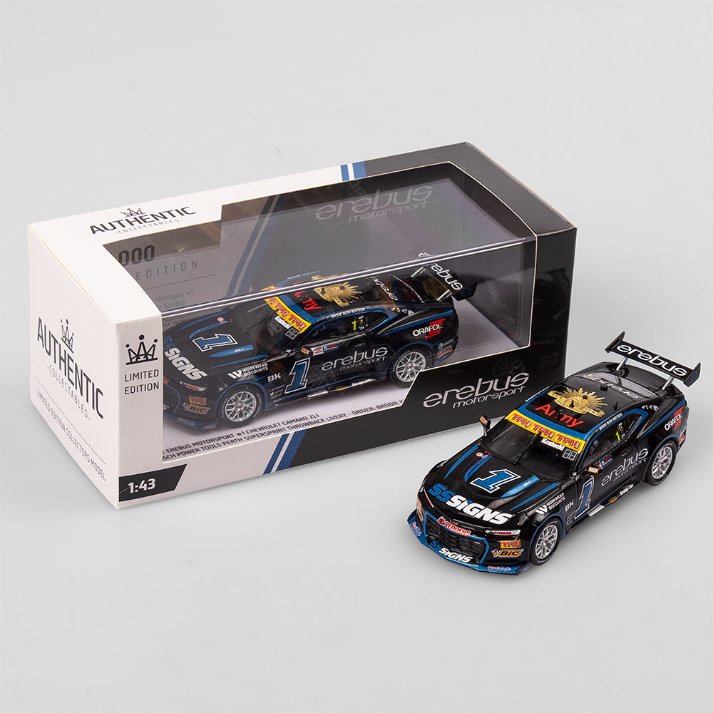 1:43 Erebus Motorsport #1 Chevrolet Camaro ZL1 - 2024 Perth SuperSprint Throwback Livery