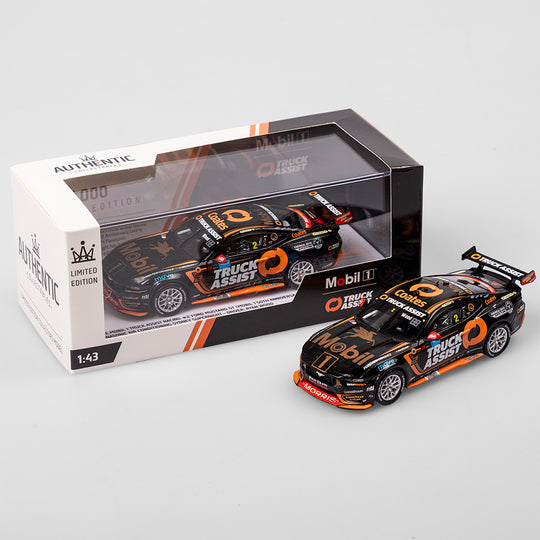 1:43 Mobil 1 Truck Assist Racing #2 Ford Mustang GT - 2024 Sydney SuperNight (Mobil 1 50th Anniversary Gold Livery)