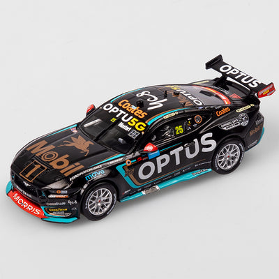 1:43 Mobil 1 Optus Racing #25 Ford Mustang GT - 2024 Sydney SuperNight Clean Sweep (Mobil 1 50th Anniversary Gold Livery)