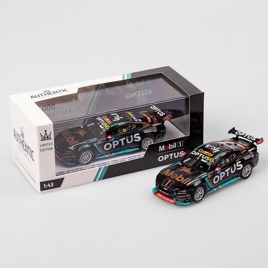 1:43 Mobil 1 Optus Racing #25 Ford Mustang GT - 2024 Sydney SuperNight Clean Sweep (Mobil 1 50th Anniversary Gold Livery)