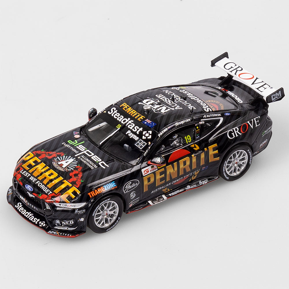 1:43 Penrite Racing ANZAC Appeal #19 Ford Mustang GT - 2025 ITM Taupo Super 440 Jason Richards Trophy Winner