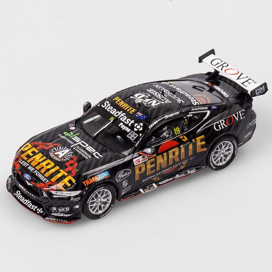 1:43 Penrite Racing ANZAC Appeal #19 Ford Mustang GT - 2025 ITM Taupo Super 440 Jason Richards Trophy Winner