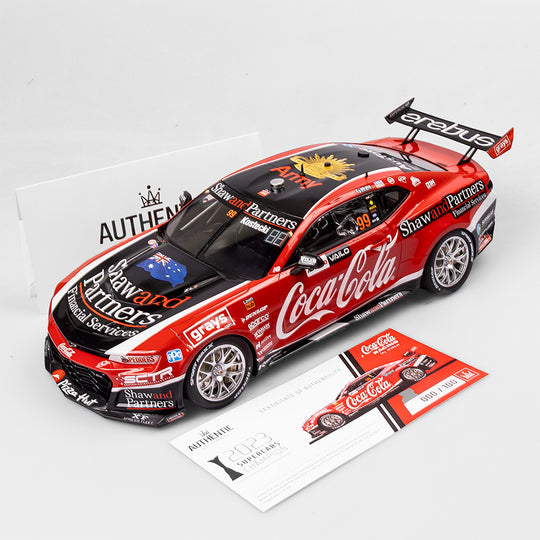 1:12 Coca-Cola Racing By Erebus #99 Chevrolet Camaro ZL1 - 2023 Supercars Championship Winner