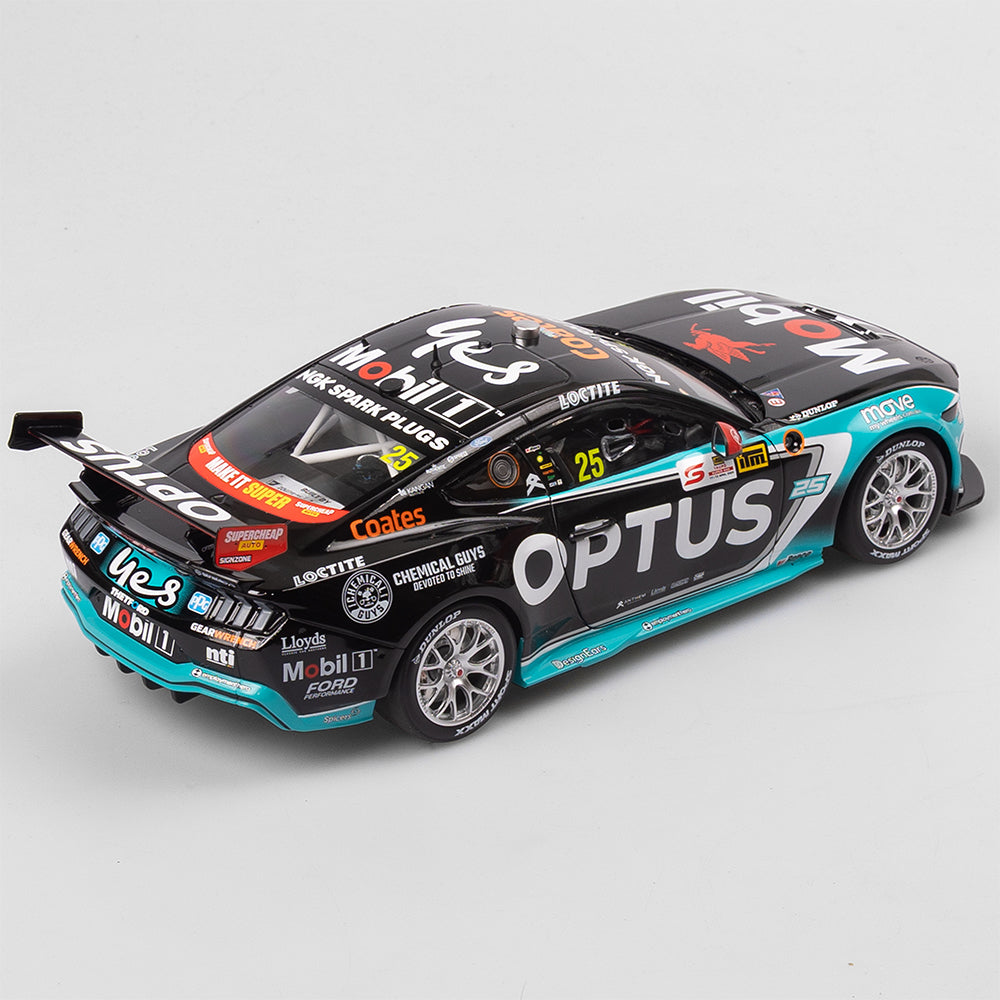 1:18 Mobil 1 Optus Racing #25 Ford Mustang GT - 2025 ITM Taupo Super 440 Race 9 Winner