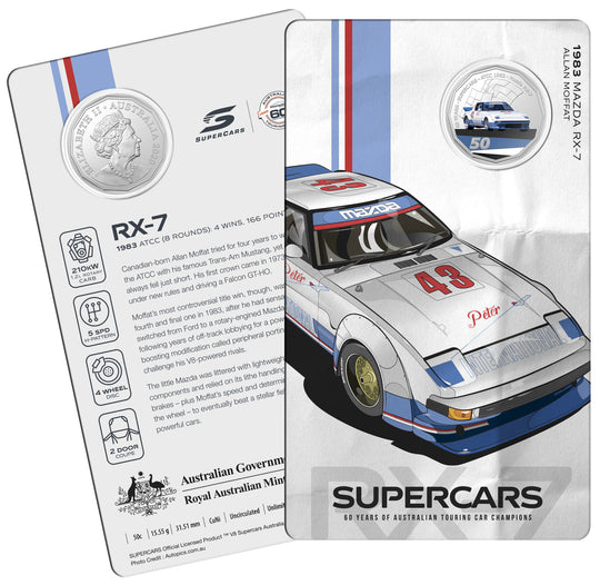 Royal Australian Mint 60 Years of Supercars Nine Coin Collectors Presentation Set