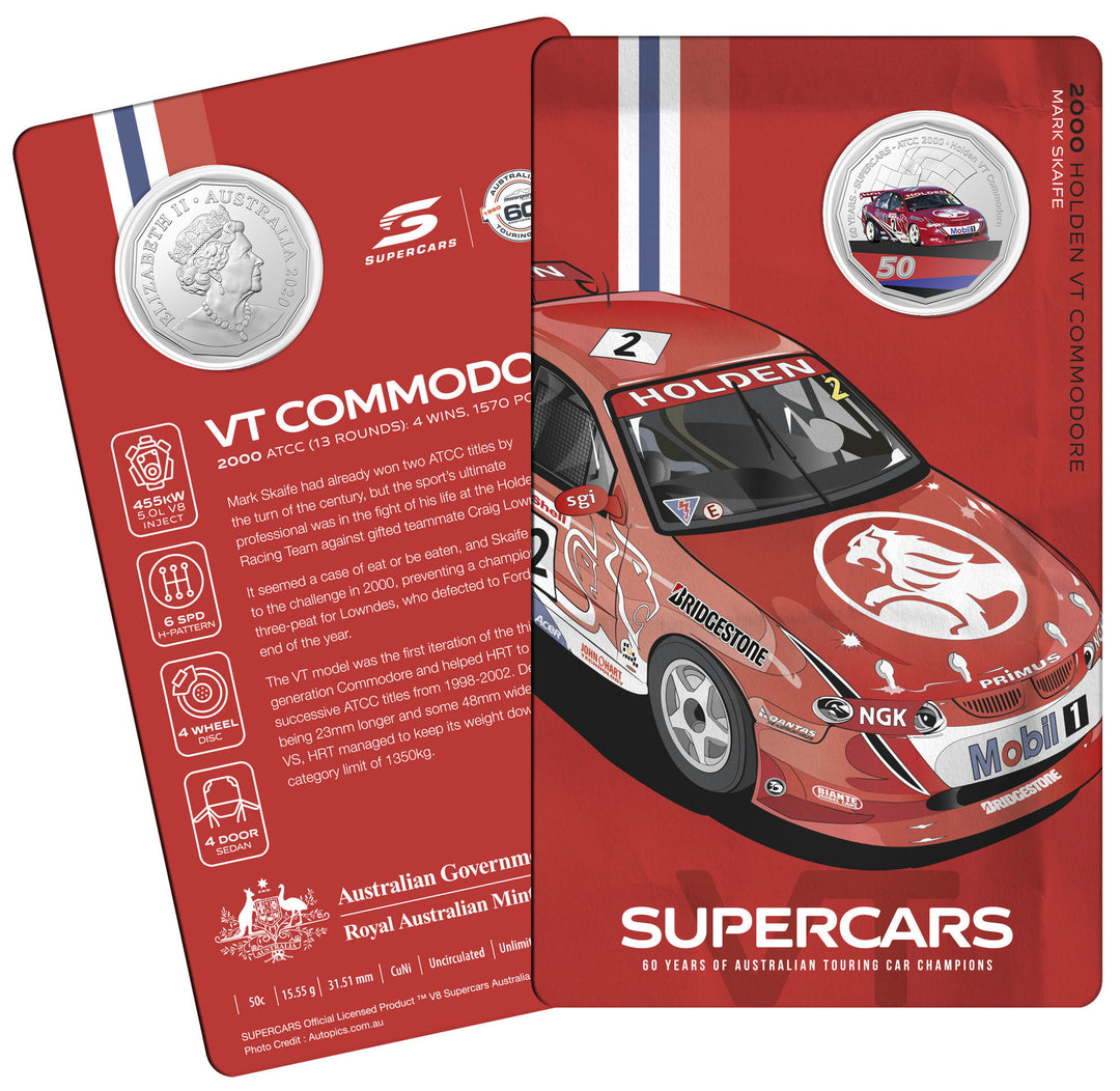 Royal Australian Mint 60 Years of Supercars Nine Coin Collectors Presentation Set