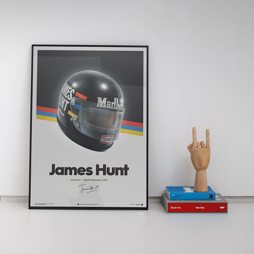 James Hunt - Helmet 1976 Print