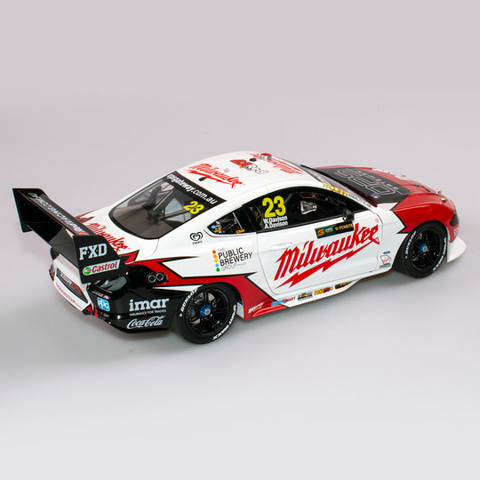 1:18 Milwaukee Racing #23 Ford Mustang GT Supercar - 2019 Sandown 500 Retro Round