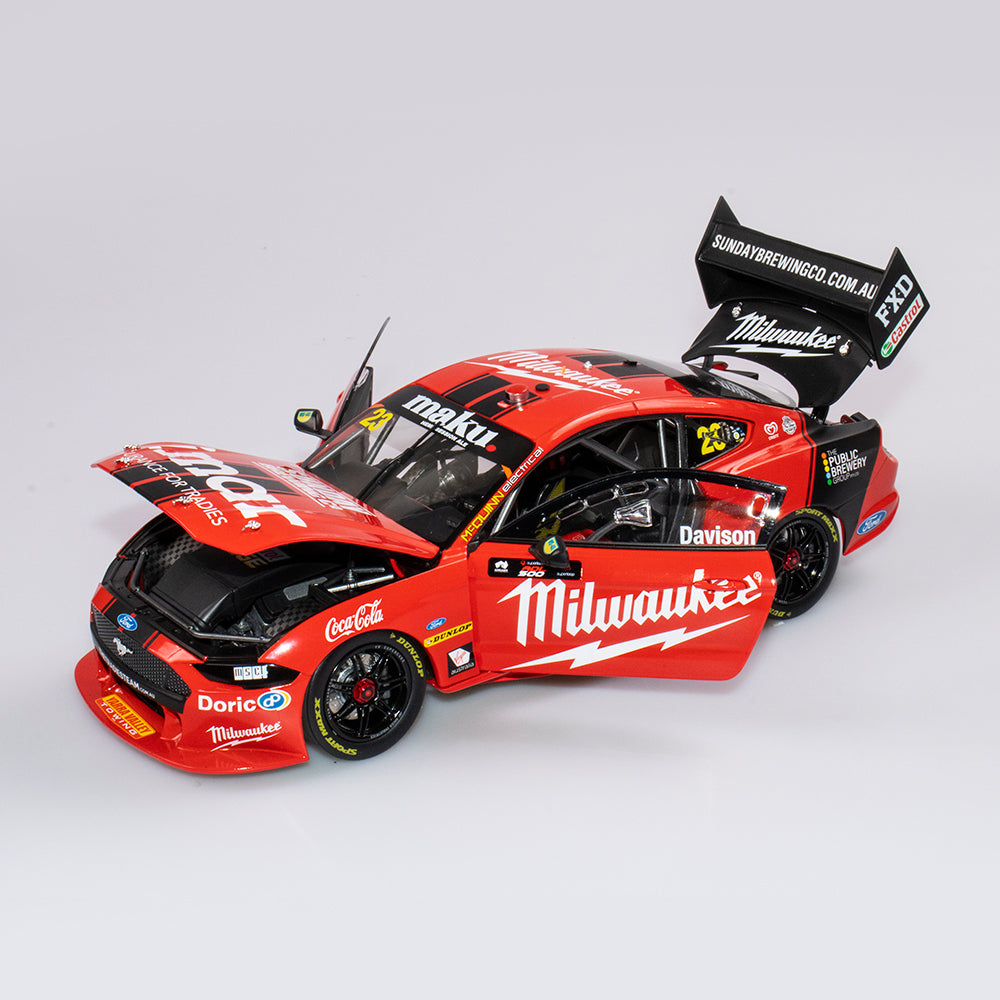 1:18 Milwaukee Racing #23 Ford Mustang GT Supercar - 2020 Championship Season