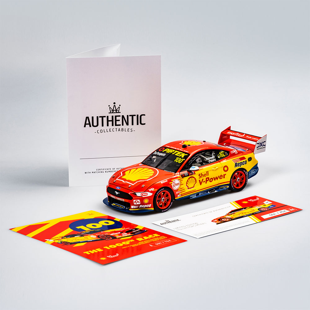 V Power Racing 100 Color 1:18 Shell V-Power Racing Team #100 Ford Mustang GT - 2022 Repco Bathu ...