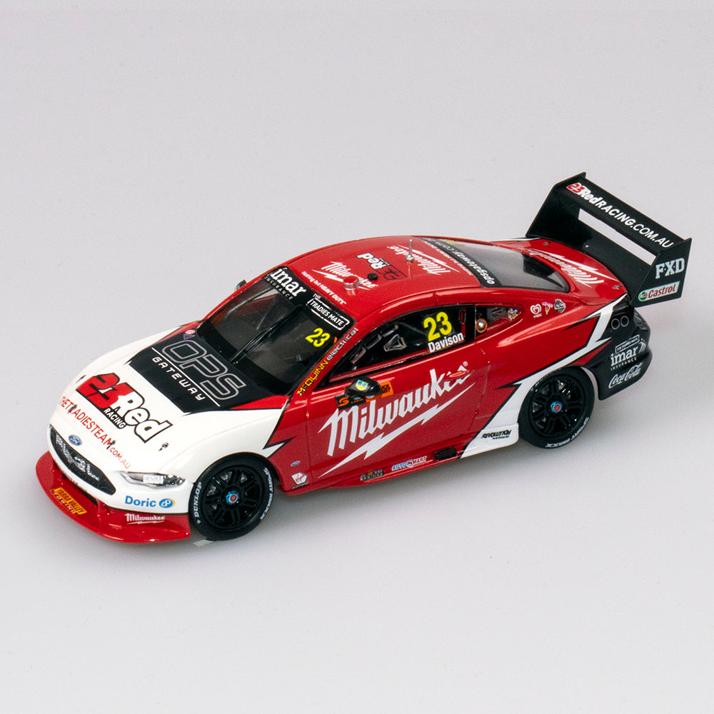 1:43 Milwaukee Racing #23 Ford Mustang GT Supercar - 2019 Championship Season