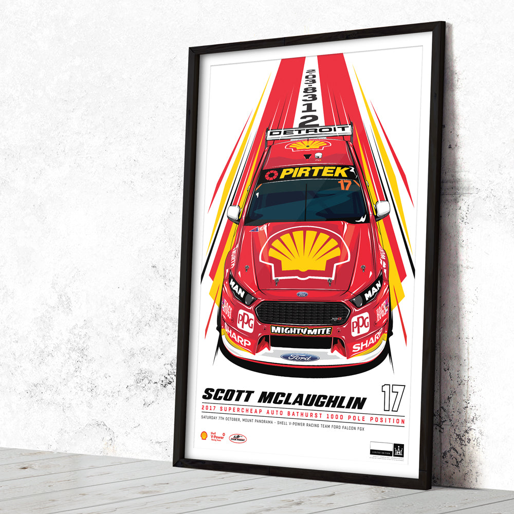 Scott McLaughlin 2017 Bathurst 1000 Pole - Standard Edition Print