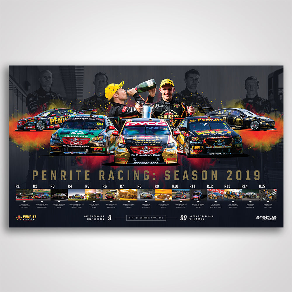 Penrite Racing: Season 2019 Limited Edition Print