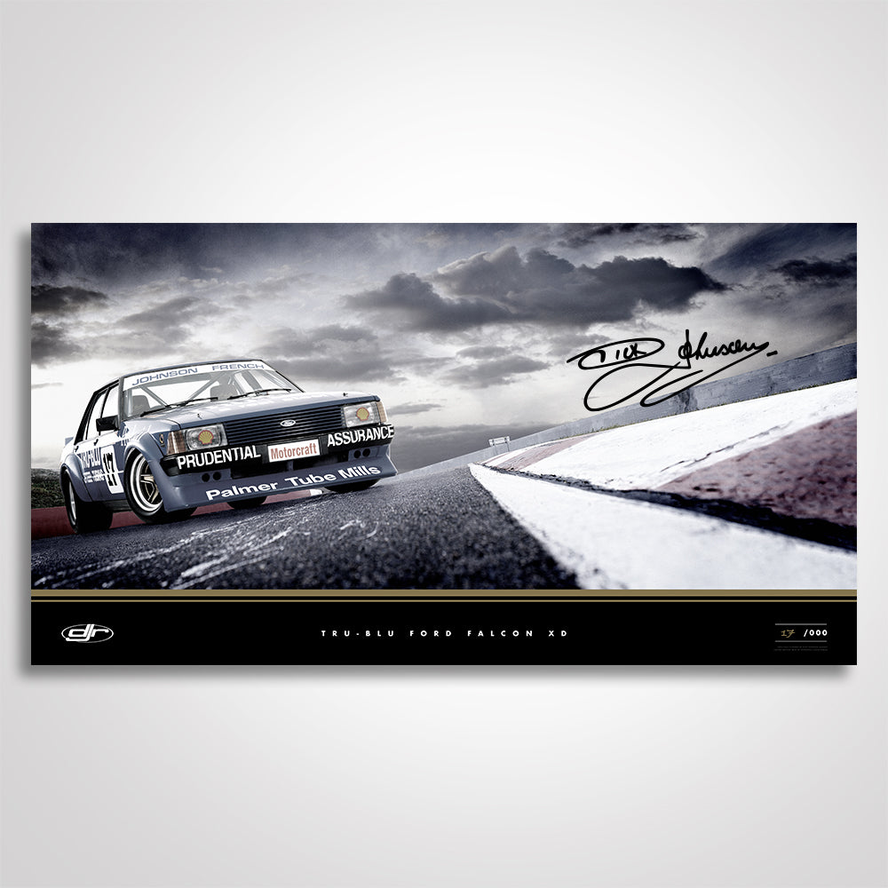 Dick Johnson Racing - Tru-Blu Ford Falcon XD Signed Limited Edition Archive Print 1/5