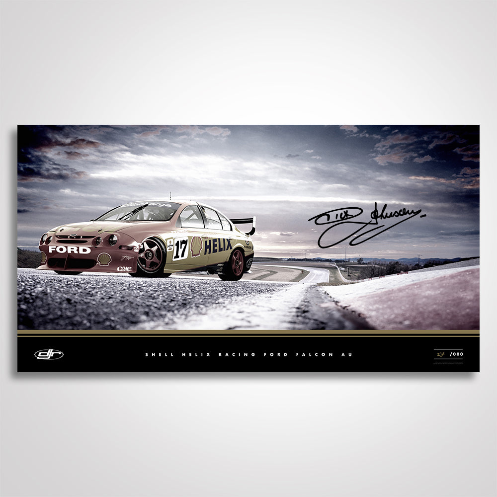 Dick Johnson Racing - Shell Helix Racing Ford Falcon AU Signed Limited Edition Archive Print 5/5