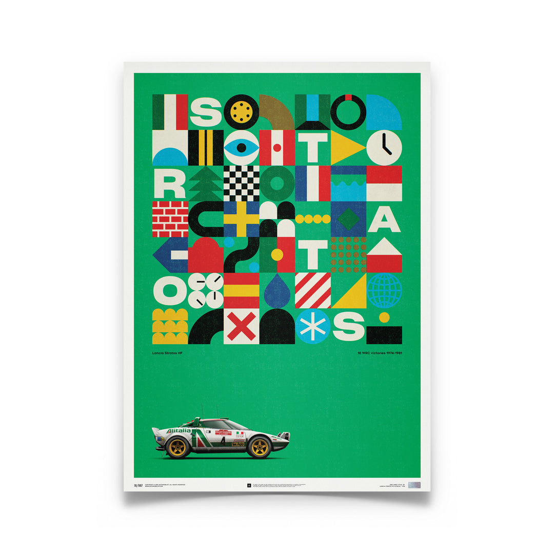 Lancia Stratos HF Alitalia Artist Edition Print