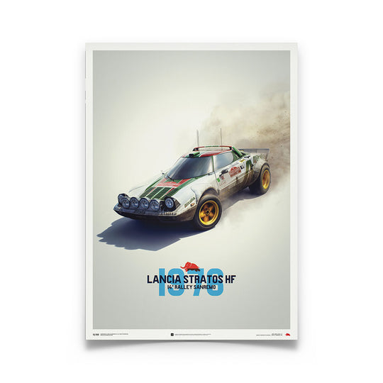 Lancia Stratos HF Alitalia - 1974 Sanremo White Print