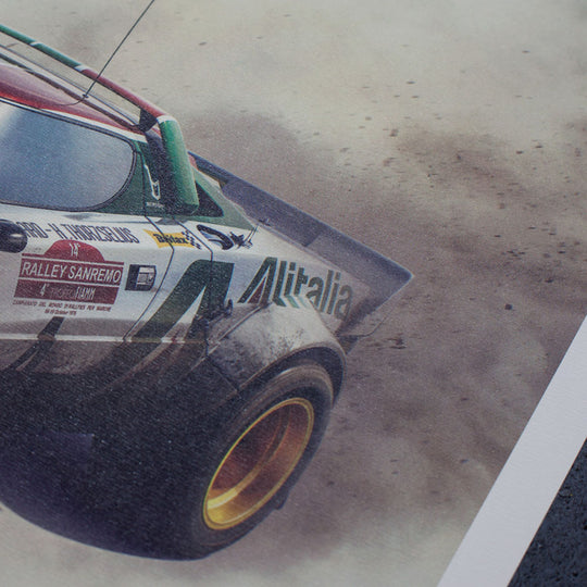 Lancia Stratos HF Alitalia - 1974 Sanremo White Print