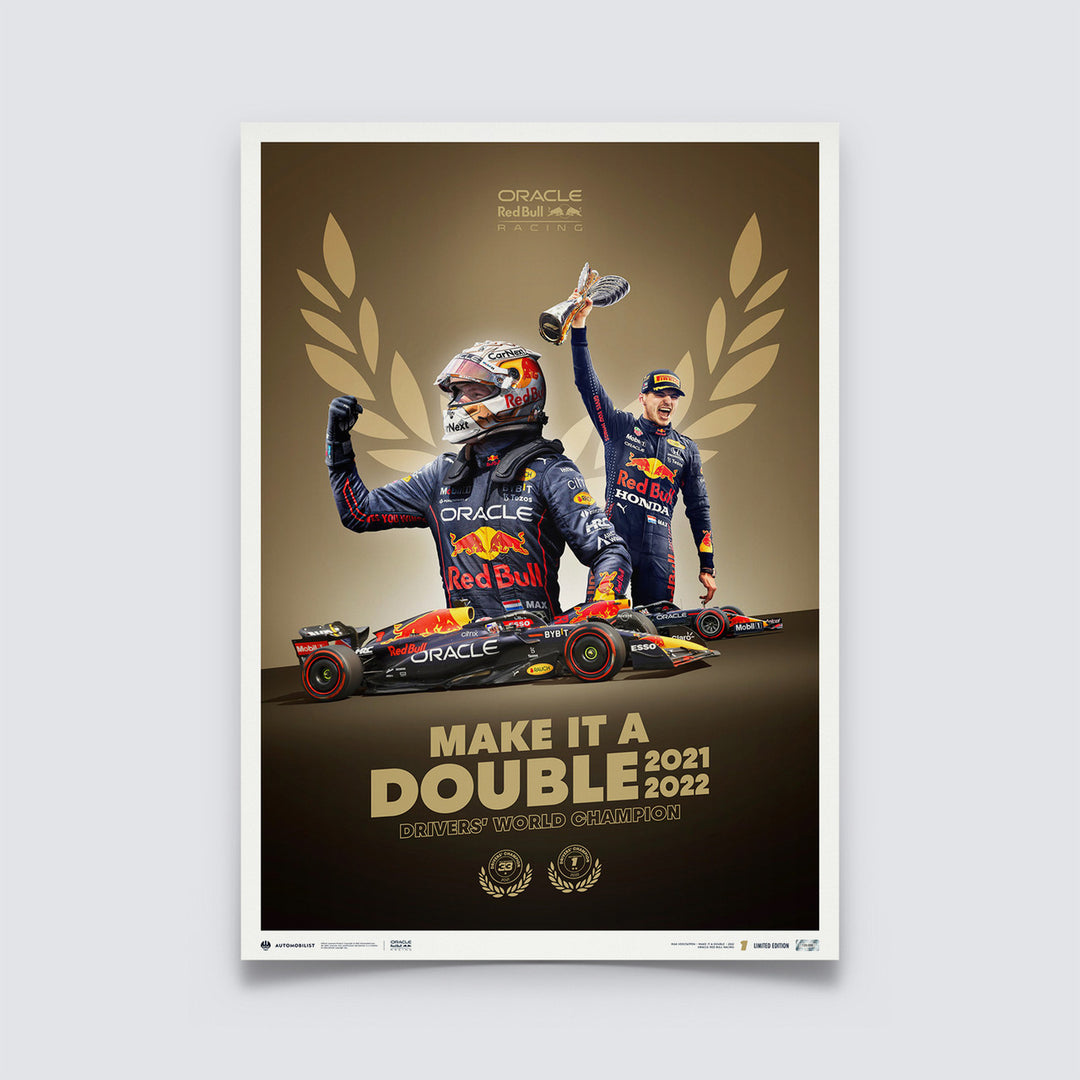 Oracle Red Bull Racing - Make It Double - Max Verstappen - 2022 F1® World Drivers' Champion | Limited Edition