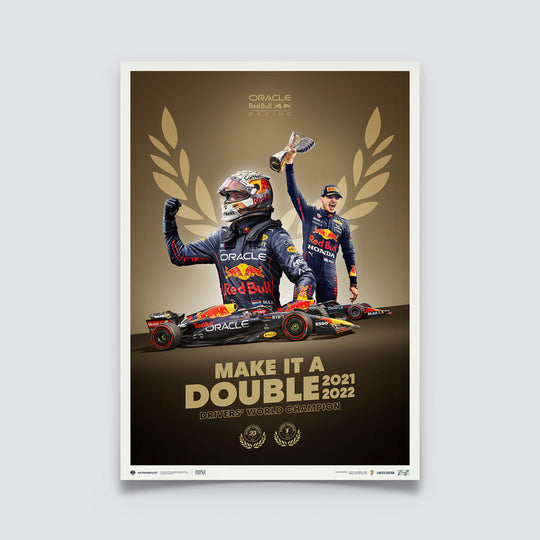 Oracle Red Bull Racing - Make It Double - Max Verstappen - 2022 F1® World Drivers' Champion | Limited Edition