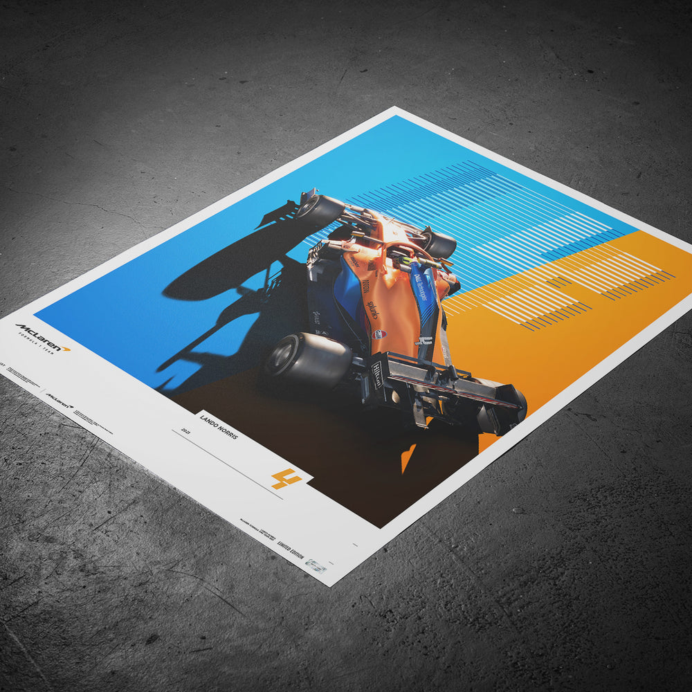 McLaren Formula 1 Team - Lando Norris - 2021 Limited Edition Print