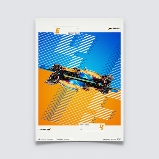 McLaren Formula 1 Team - 2021 Season Limited Edition Upside Down Print